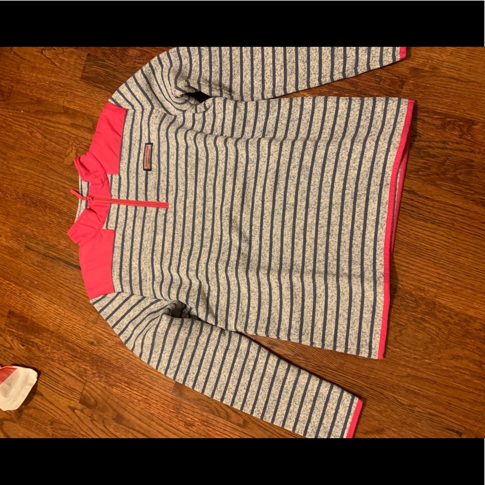 Vineyard Vines Blue Stripped Pullover- Size Y L